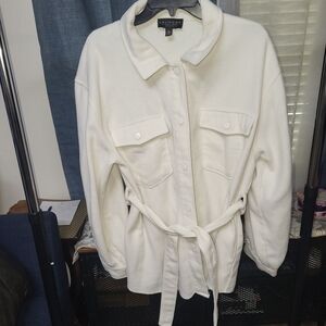 Laundry By Shelli Segal Women's Cream Utility Jacket